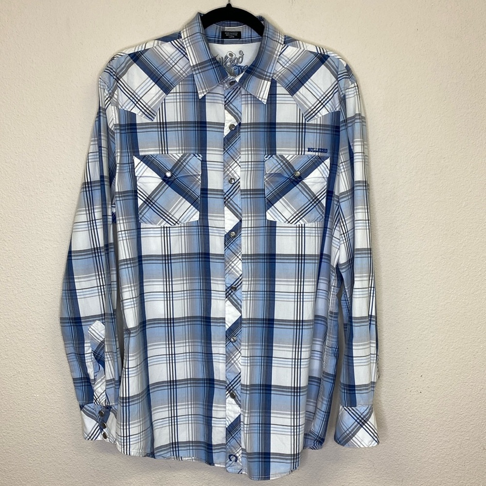 Bullhead Western Snap Front Shirt Men's Large
